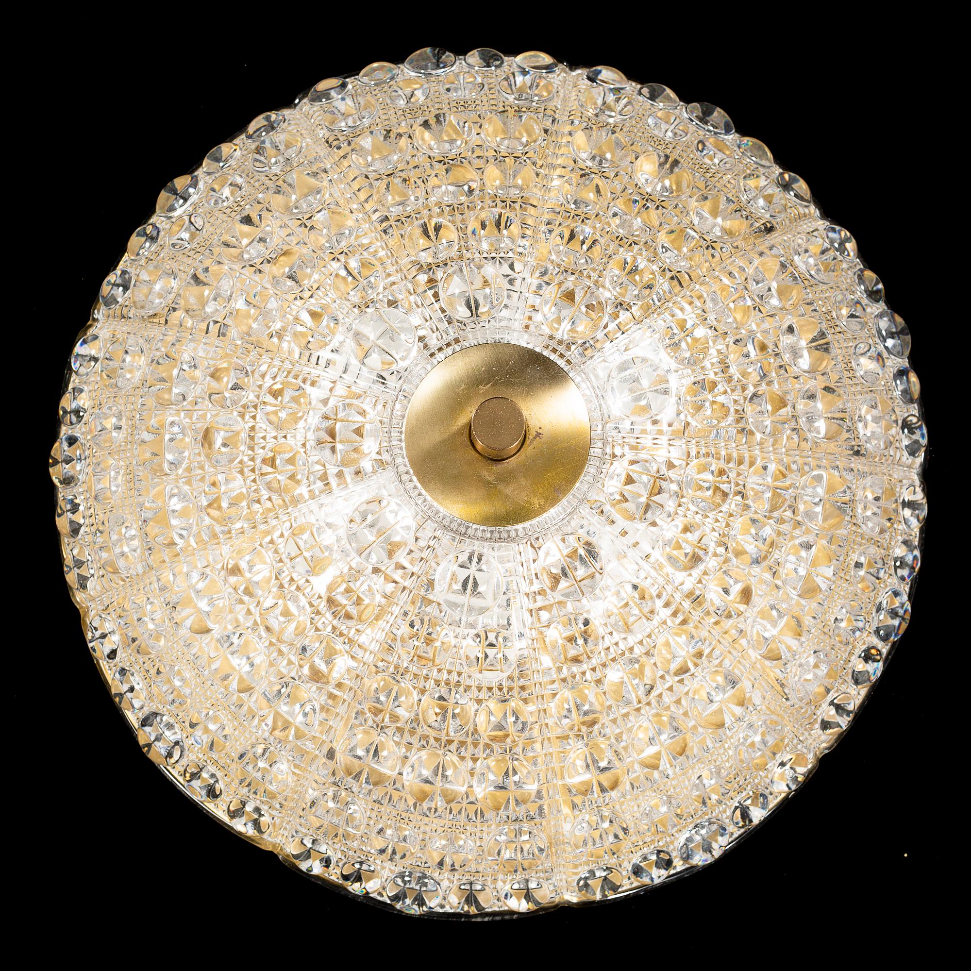 PLAFOND troligen Carl Fagerlund, Orrefors, 1970-tal.