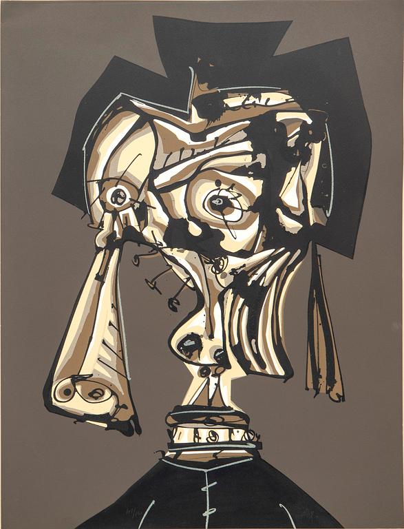 Antonio Saura, "Dora Maar visitada IV". 1986.