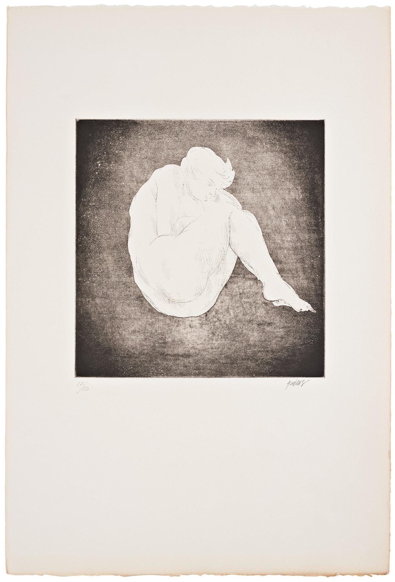 Gudmar Olovson, aquatint. Signed Gudmar and numbered 17/50 in pencil.