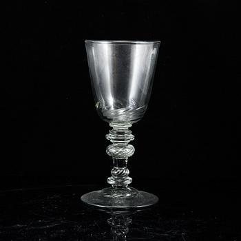 A large glass goblet, possibly 19th Century.