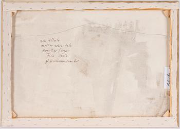 Guenther Leyen, acrylic on canvas, signed and dated 2003 on verso.