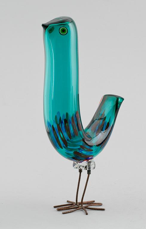 An Alessandro Pianon 'Pulcino' glass bird, Vistosi, Italy, 1960's.