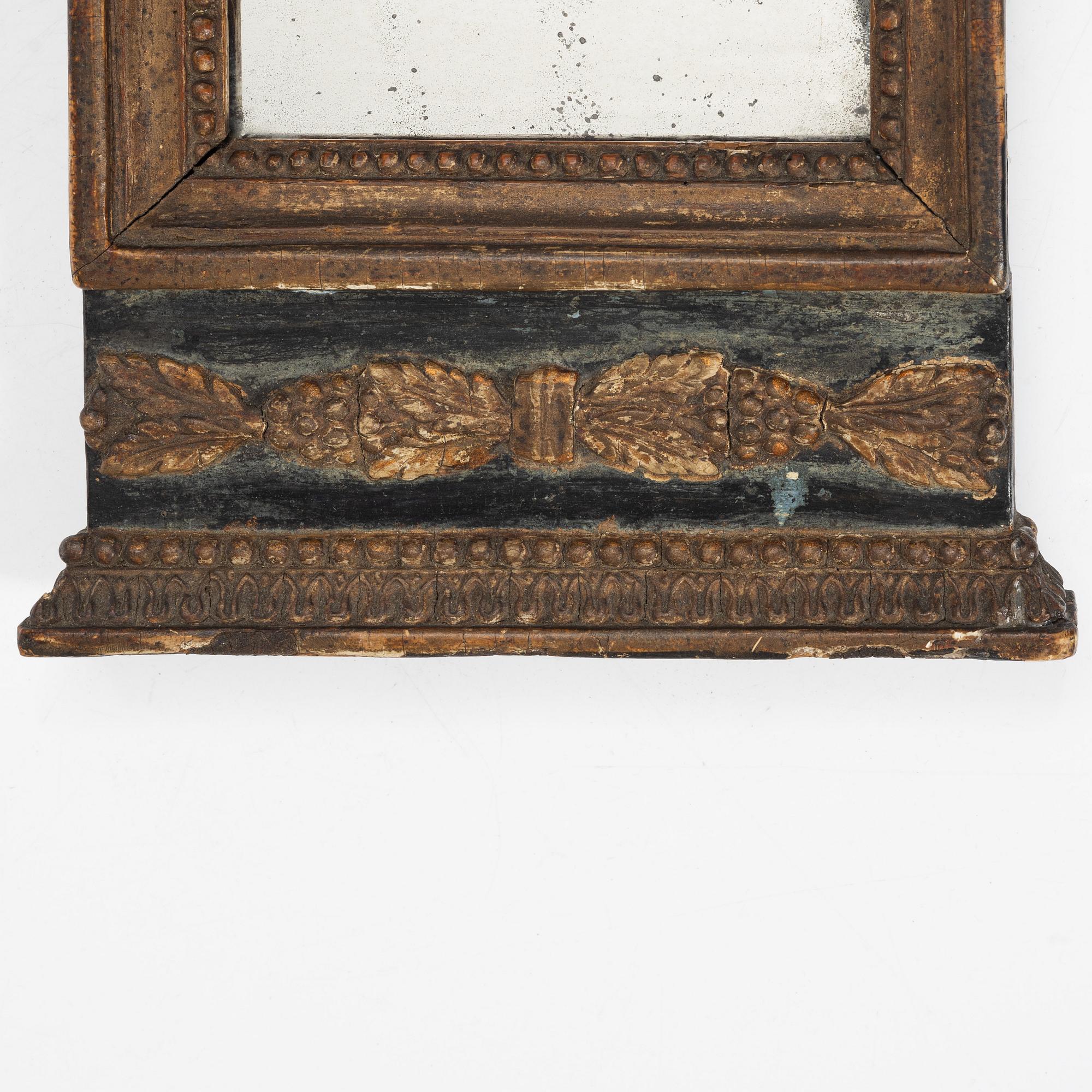 Mirror, Late Gustavian, first half of the 19th century.