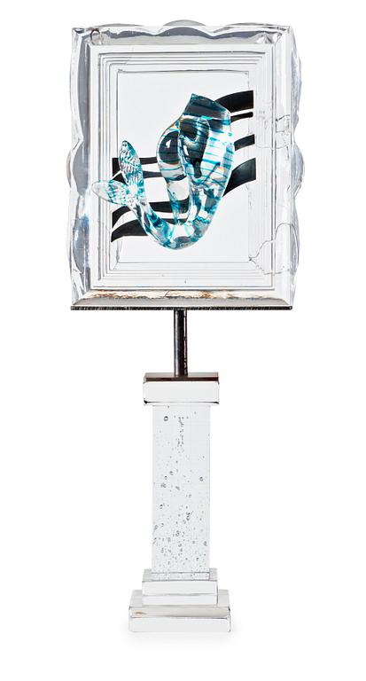 A Kjell Engman glass sculpture, Kosta Boda, Sweden 1990's.