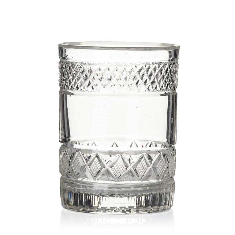 Seltzer glass, twelve pieces, Sweden, turn of the 20th century, Empire style.