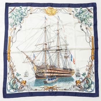 Hermès, a 'L'Ocean Vaisseu de 118 Canons 1790-1845' scarf.