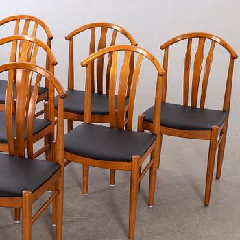 A SET OF SIX CHAIRS SECOND HALF OF 20TH CENTURY.