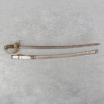 A Swedish officer's sword, second half of the 19th Century.