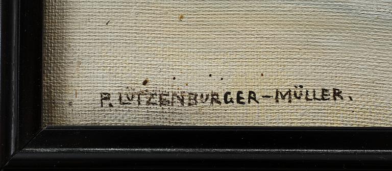 PAULA LÜTZENBURGER-MÜLLER, olja på duk, sign.
