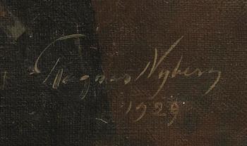 Ragnar Nyberg, oil on canvas, signed, dated 1929.