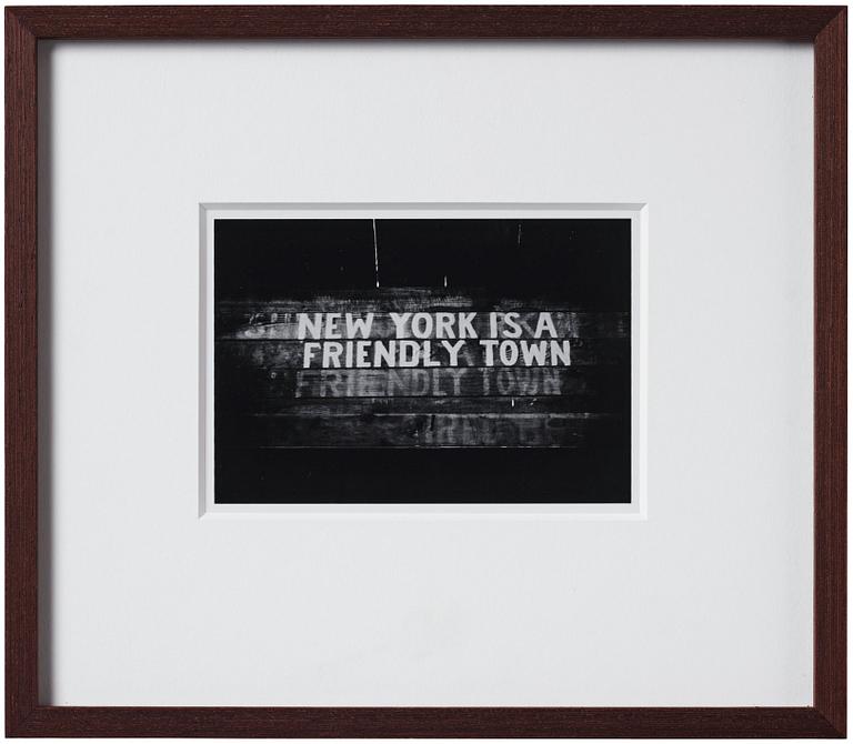 Weegee, "New York is a Friendly Town, New York", ca 1945.