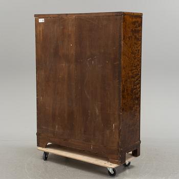 Otto Schulz, A Swedish Modern stained birch cabinet, probably Otto Schulz for Boet, 1930's.