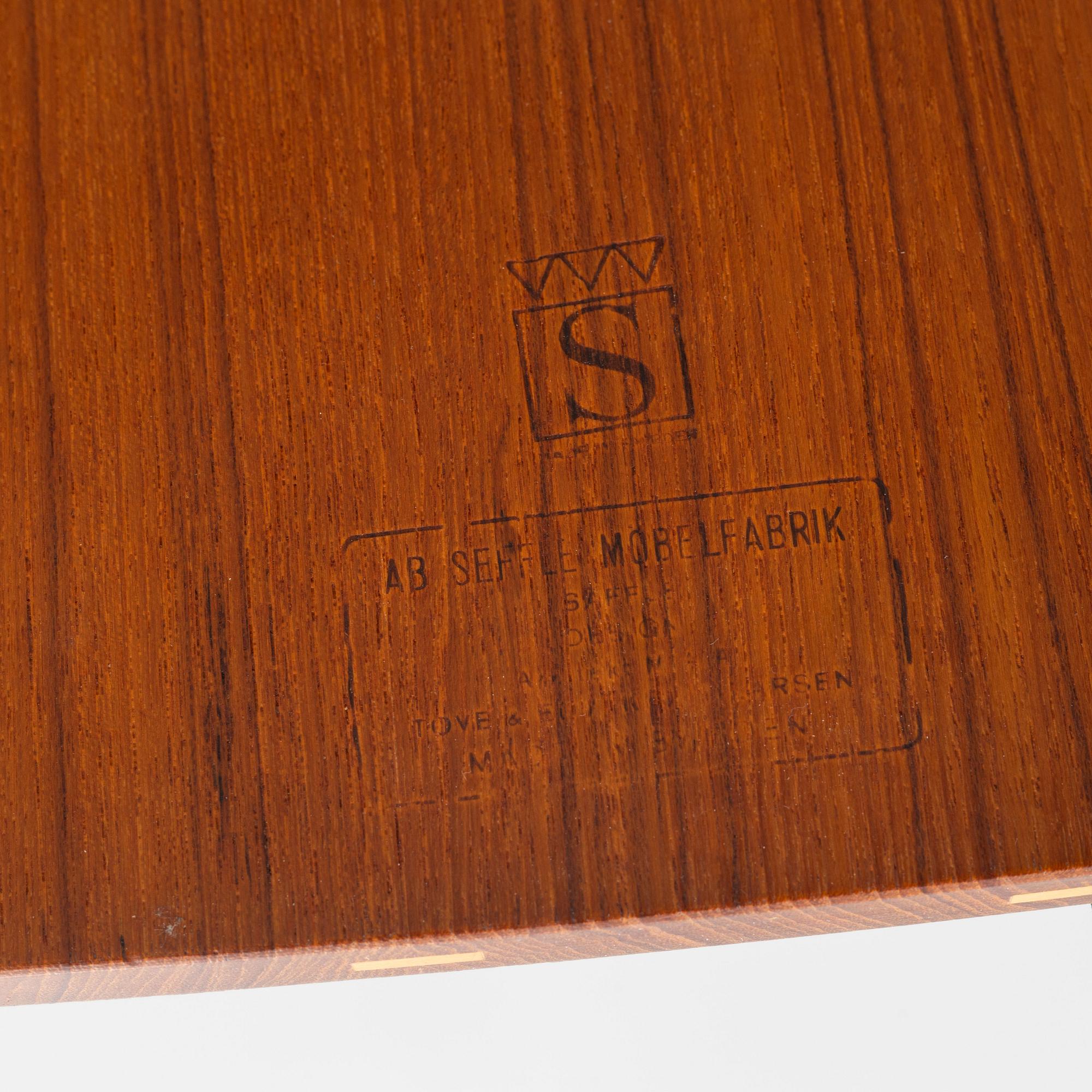 Tove och Edvard Kindt Larsen, soffbord, Seffle Möbelfabrik, 1960-tal.