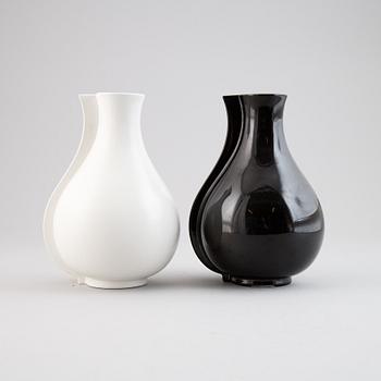 Wilhelm Kåge, two "Surrea" ceramic vases, Gustavsberg, possibly prototypes.