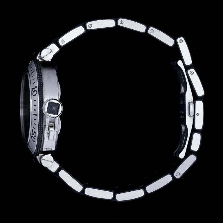 CARTIER, Pasha, automatisk, stål, ca 2005.