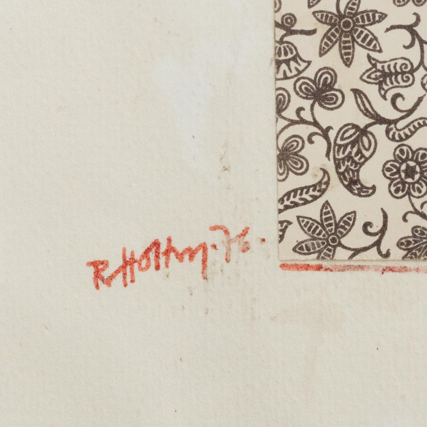 RAGNAR VON HOLTEN, collage and mixed media on paper, signed and dated -76.