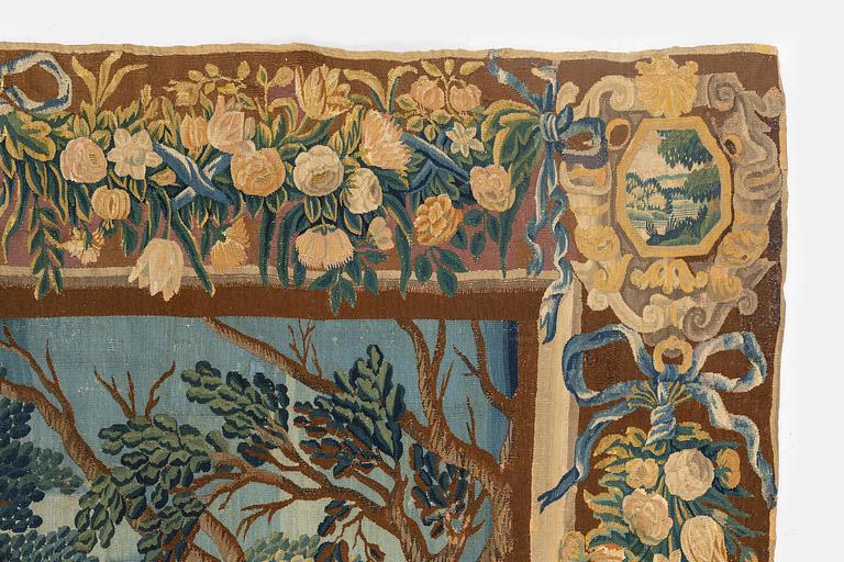 A flemish 'verdur' tapestry, c. 297 x 290 cm, 17th century.