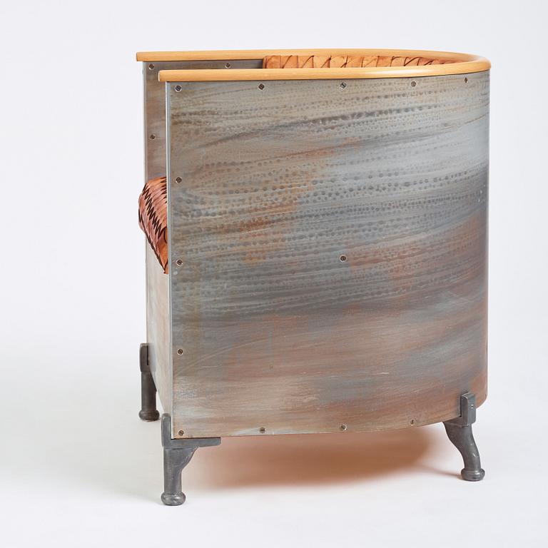 Mats Theselius, fåtölj ”Aluminium chair”, ed. 59/200, Källemo, efter 1990.