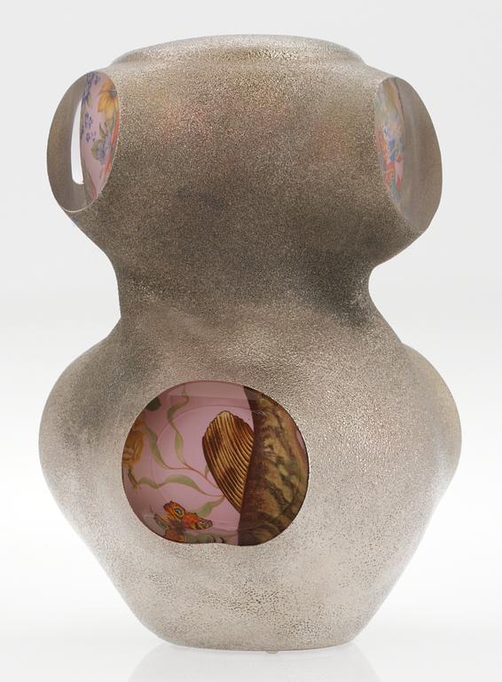 A Per B Sundberg 'Fabula' glass vase, Orrefors Limited Gallery 2004.