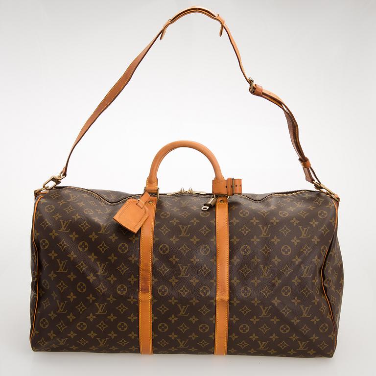 LOUIS VUITTON, Monogramcanvas Keepall 60 Bandoulière.