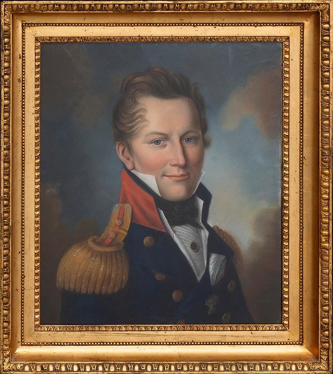 An early 19th century portrait of a man i uniform.