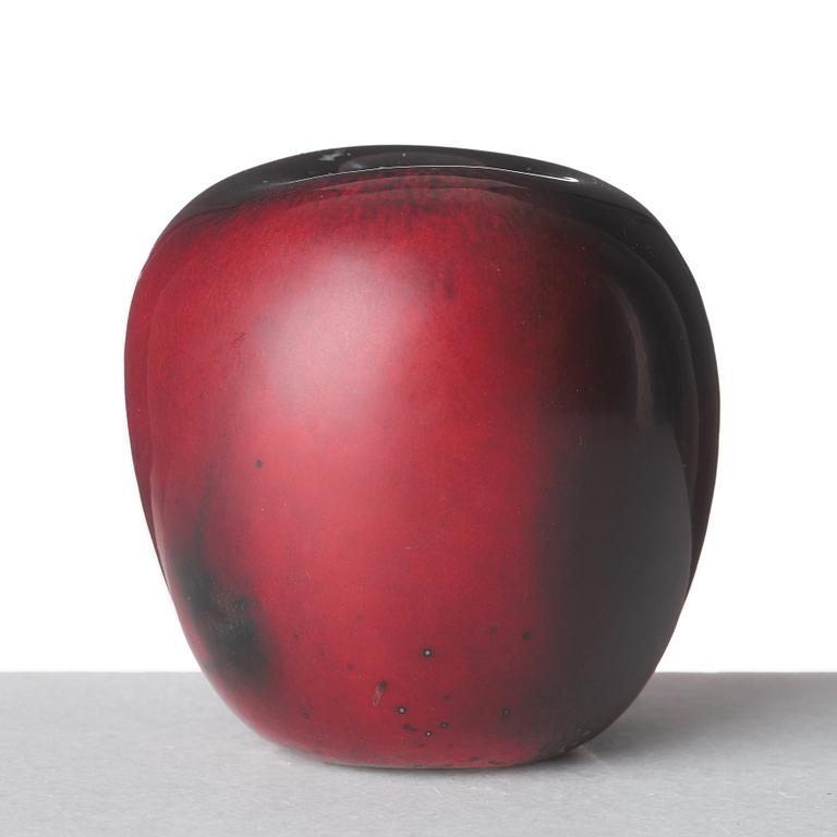 Hans Hedberg, a faience sculpture of an apple, Biot, France.