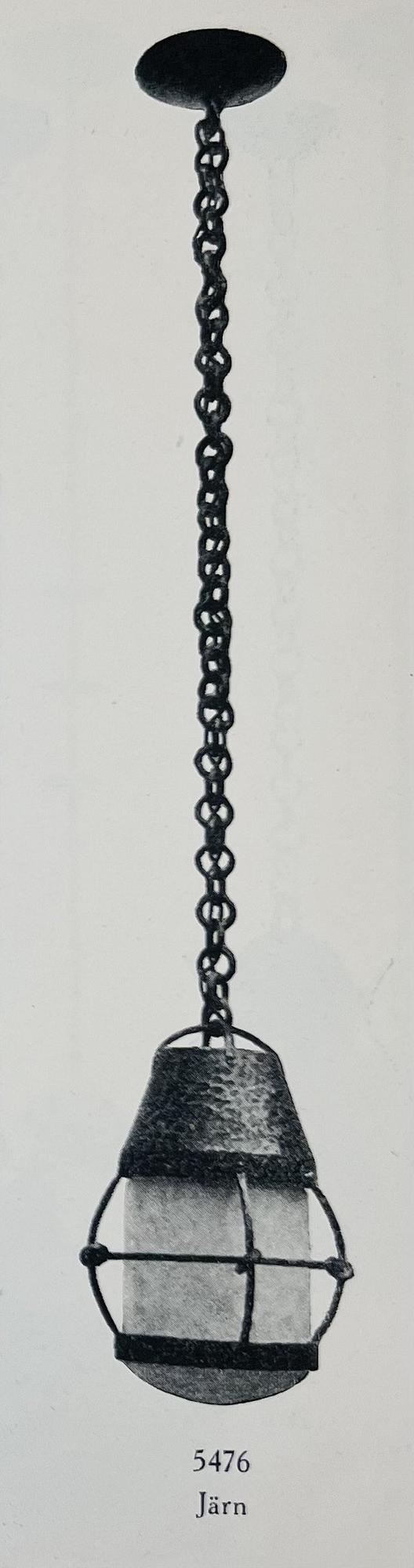 Arvid Böhlmarks Lampfabrik, taklampa, modell "5476", Stockholm, 1910-20-tal.