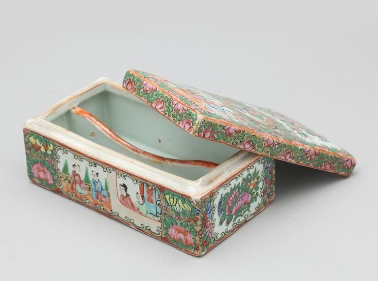 PARTI KANTON, porslin, Kina, 1800 resp 1900-tal.