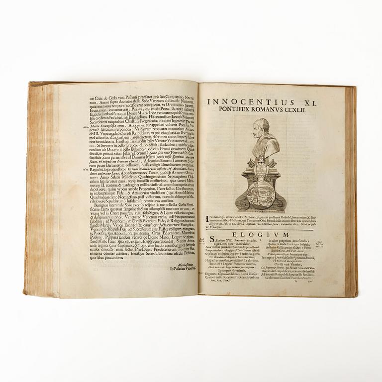 History of the Popes up to and including Innocent XI, born Odescalchi, 1687-90.
