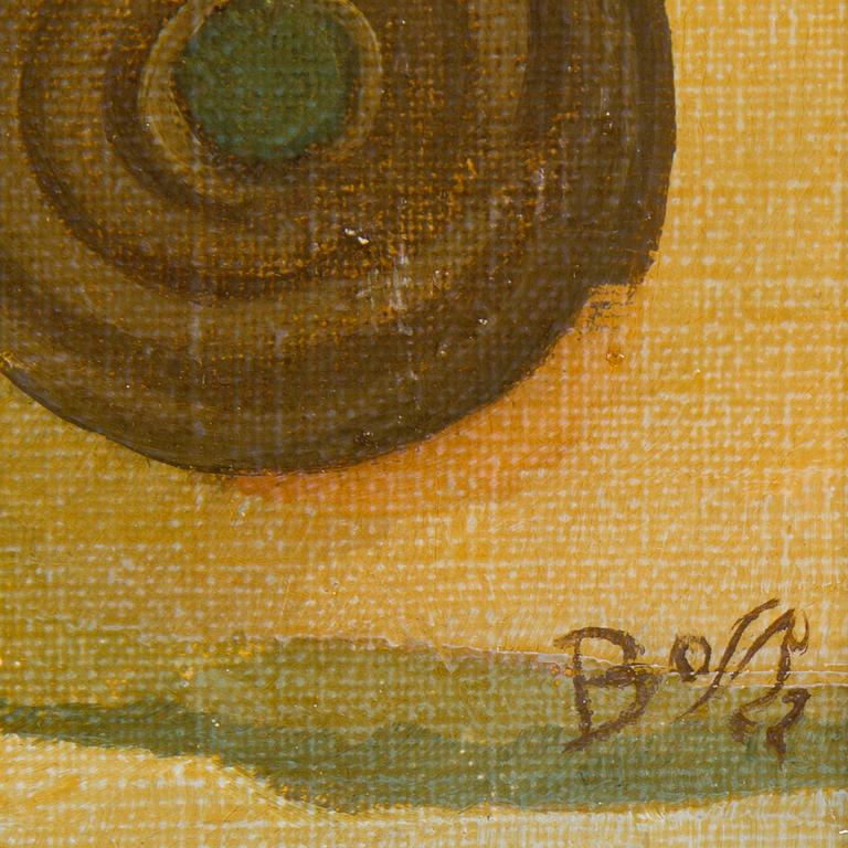 BO VON ZWEIGBERGK, olja på duk uppklistrad på pannå. Signerad Bo V Z och daterad -22.