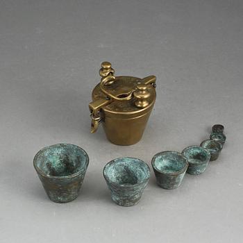 VIKTSATS, mässing, 1800-talets början.