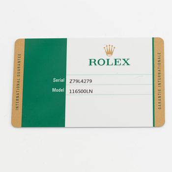 Rolex, Cosmograph, Daytona, chronograph, wristwatch, 40 mm.