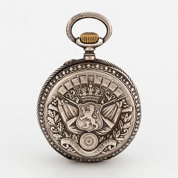 JH LEEMANS, Bruxelles, pocket watch, 49,5 mm,