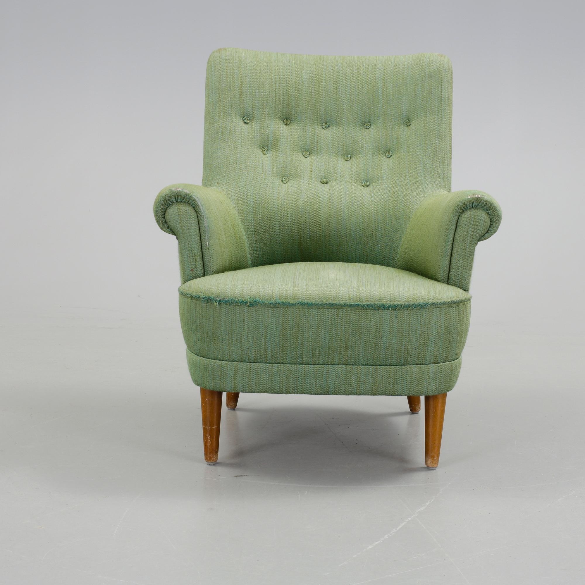 FÅTÖLJ, "Hemmakväll", Carl Malmsten, 1900-talets andra hälft.