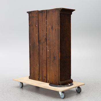 A Swedish painted cabinet,  marked 1797.