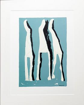 MARINO MARINI, färglitografi, dat a tergo 1959. Sign i plåten.