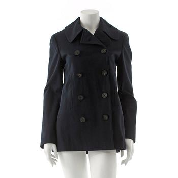 RALPH LAUREN, a navy blue cotton jacket.