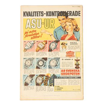 Comic book, “Fantomen” no. 1, 1950.