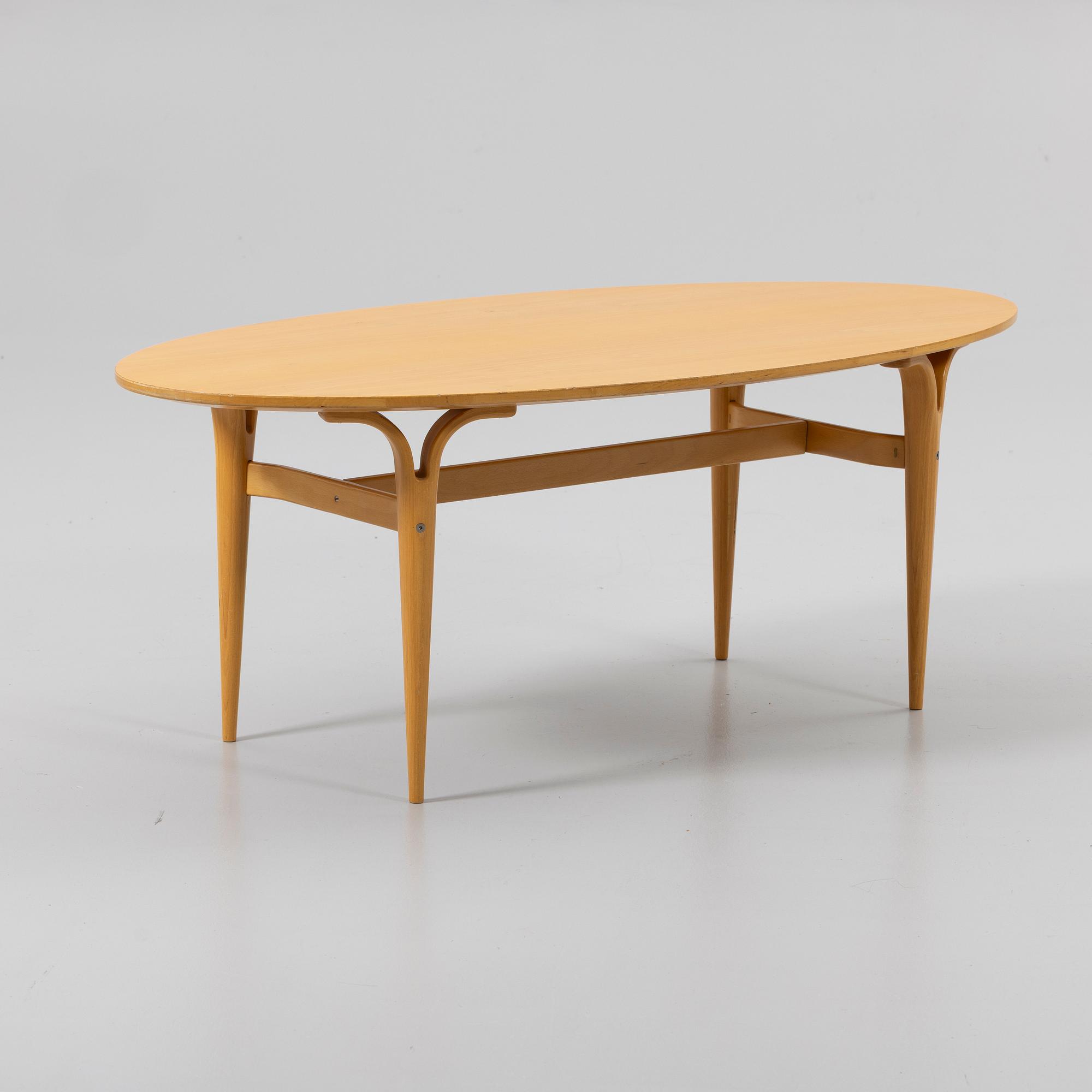 Bruno Mathsson, & Piet Hein, coffee table, Mathsson International, Värnamo.