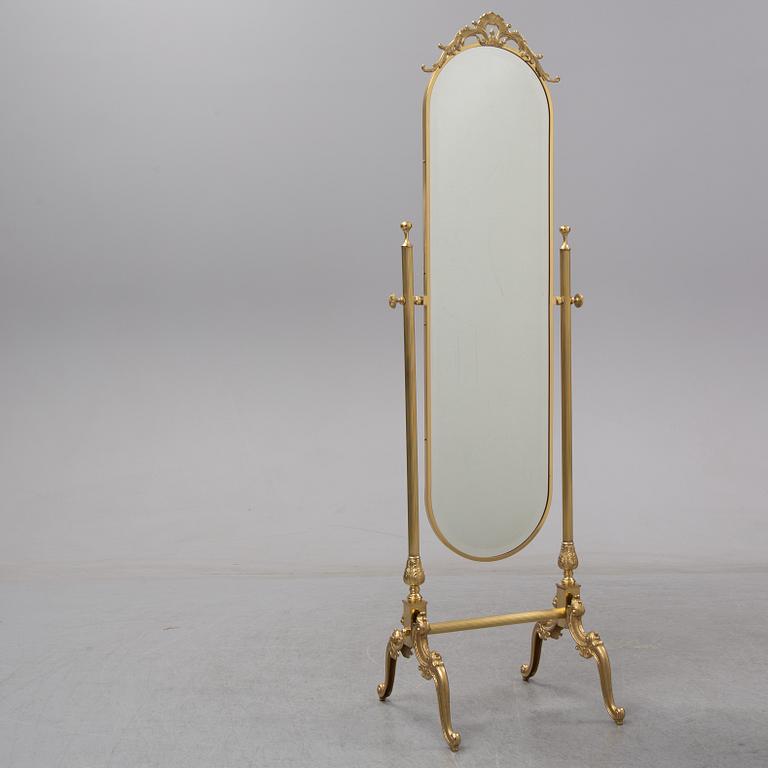 A floor mirror from the second half of the 20th century.