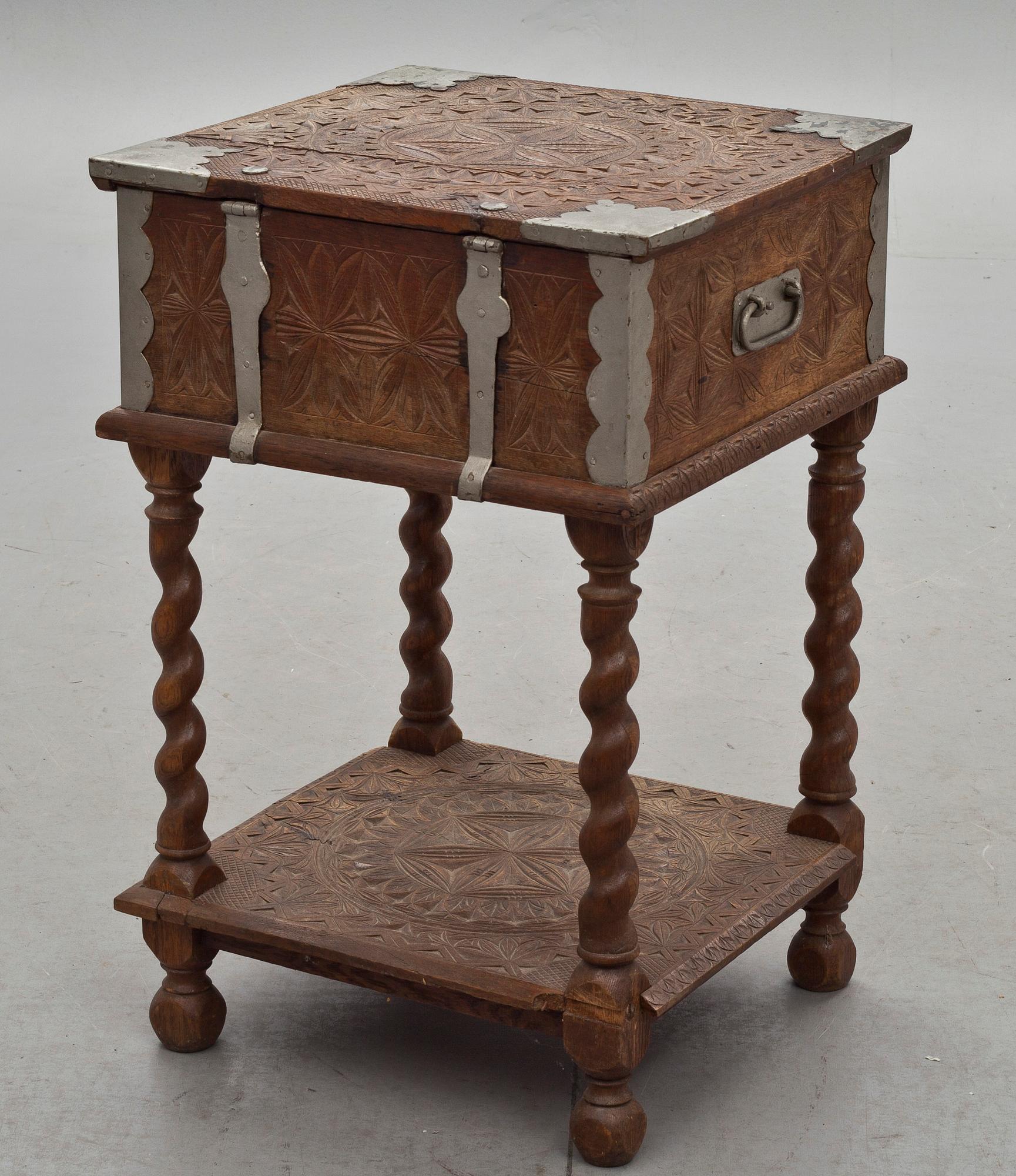 SCHATULL, barockstil, 1800-tal.