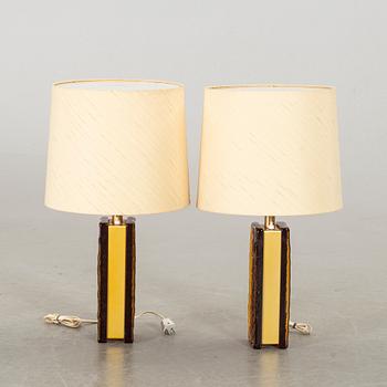 A PAIR OF TABLE LAMPS, Nafa, 1970's.