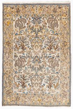 Carpet, oriental, old, Shahreza, approx. 109 x 134 cm.