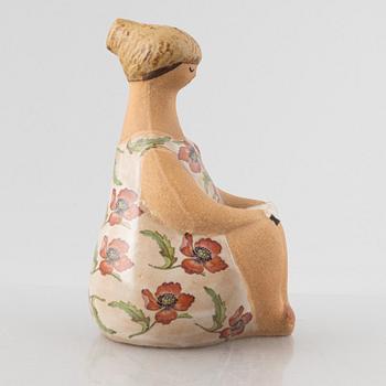 Lisa Larson, figurin, stengods, "Charlotta" ur serien "ABC-flickor", Gustavsberg.