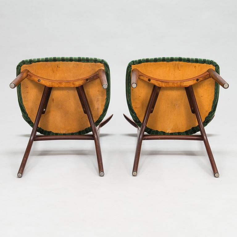 Kurt Østervig, stolar, 6 st, "Skagen", Brande Møbelfabrik, Danmark 1900-talets mitt.