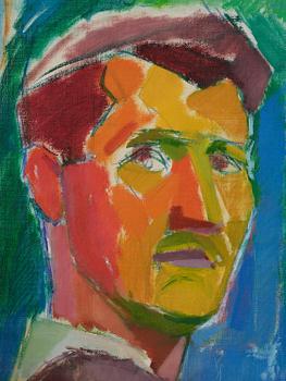 Gösta Werner, Självporträtt.