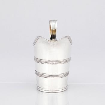 A Swedish Gustavian late 18th Century parcel-gilt silver Creamer, mark of Sven Pihlgren, Jönköping 1799.