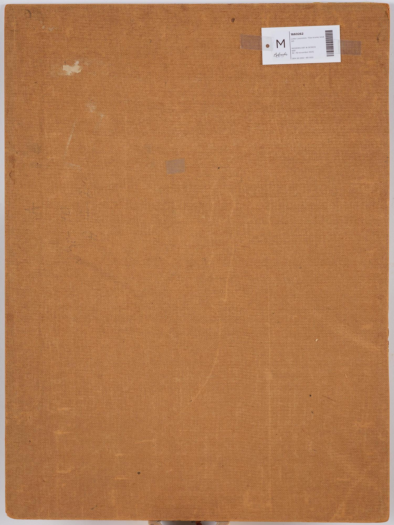 Lotte Laserstein, "Das kranke kind".