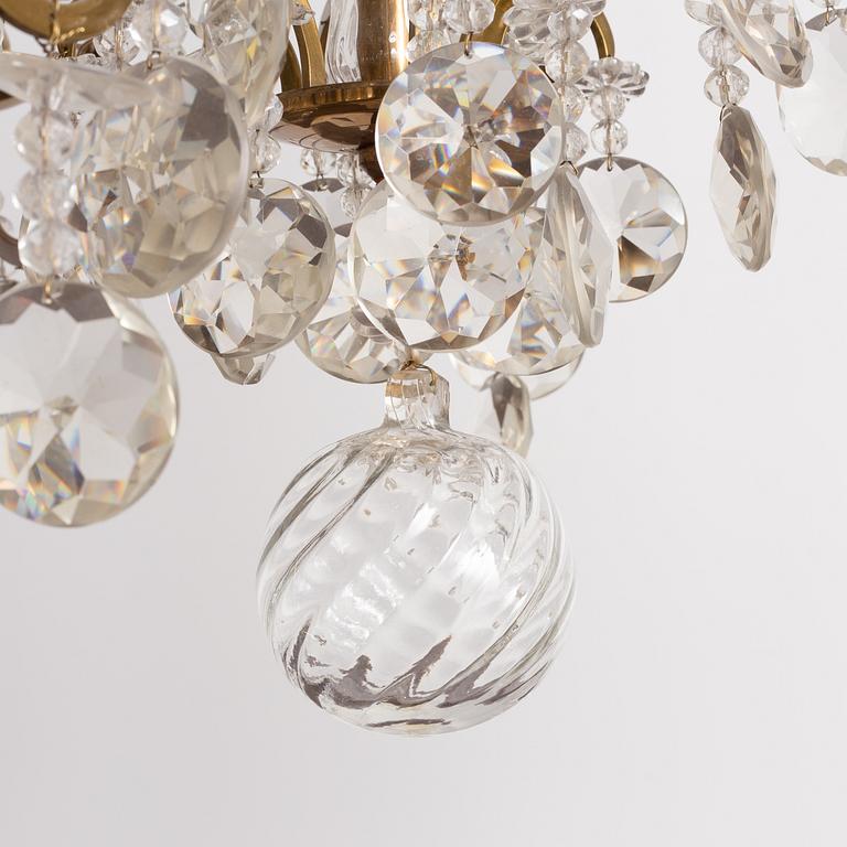 Chandelier, Rococo style, 20th century.