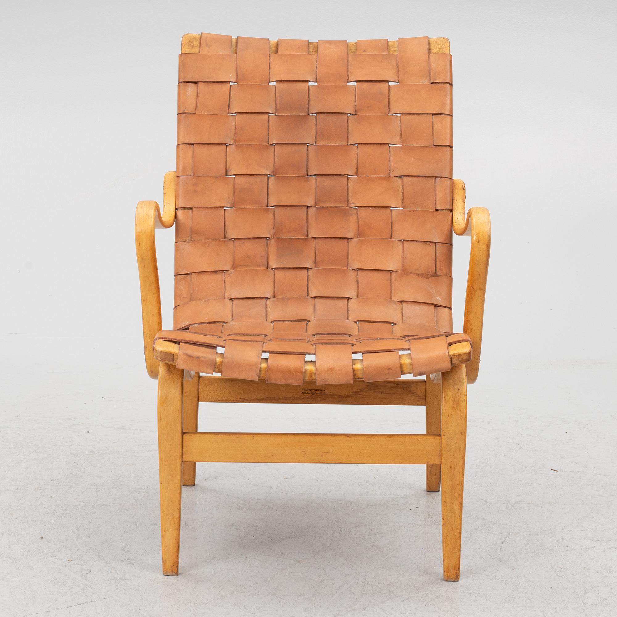 Bruno Mathsson, an 'Eva' armchair, Karl Mathsson, 1965.